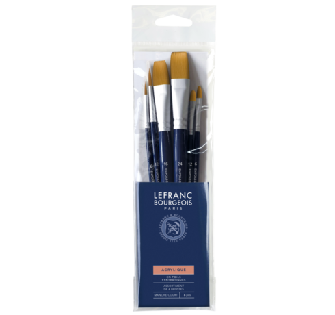 Acrylic Brush Set - 6 Brushes Lefranc Bourgeois