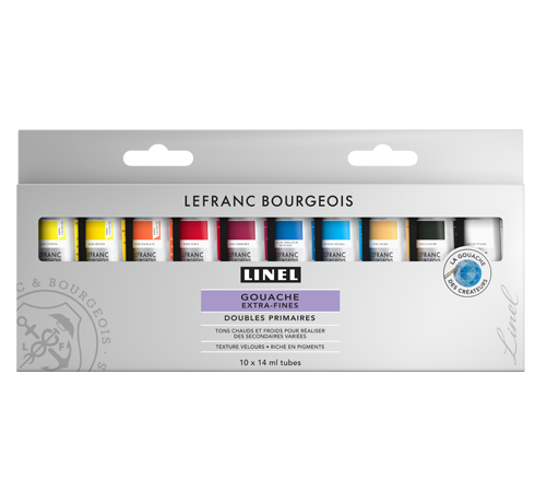Lefranc Bourgeois Set Linel Extra Fine GouacheDouble Primary colours