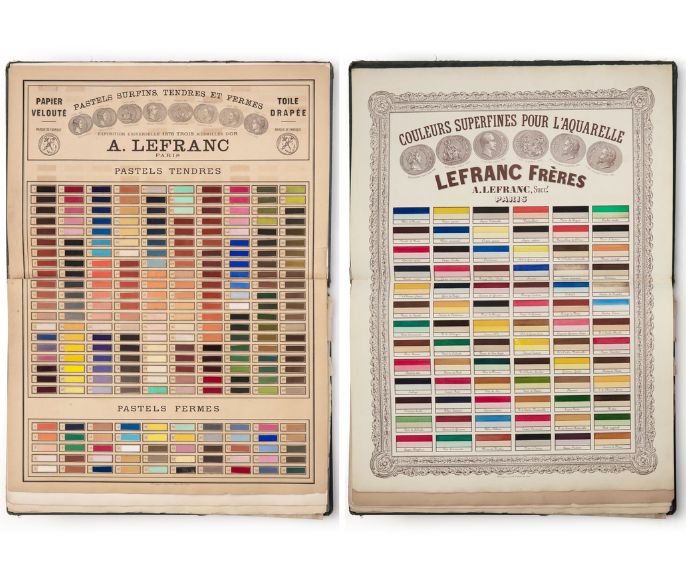 Nuanciers Lefranc Bourgeois, catalogue 1858