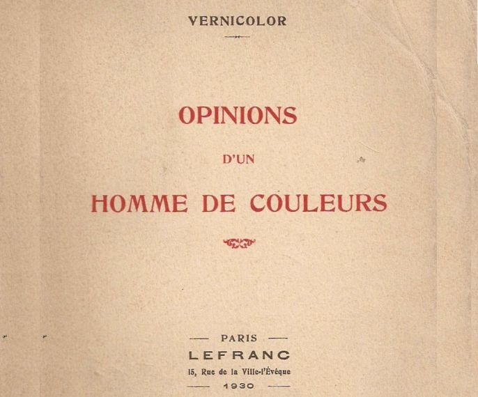 Livre Lefranc, Opinions d'un homme de couleurs, Vernicolor 1930