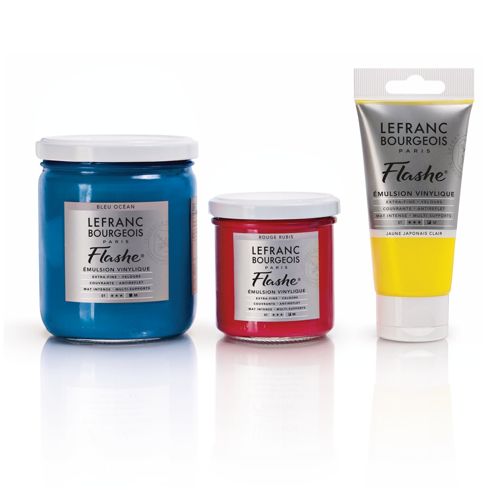 Lefranc Bourgeois Flashe Acrylfarbe, 125 ml, japanisches Gelblicht