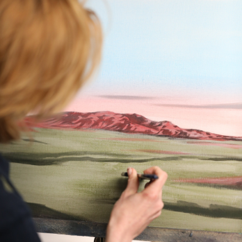 PAINTING A LANDSCAPE IN ACRYLIC