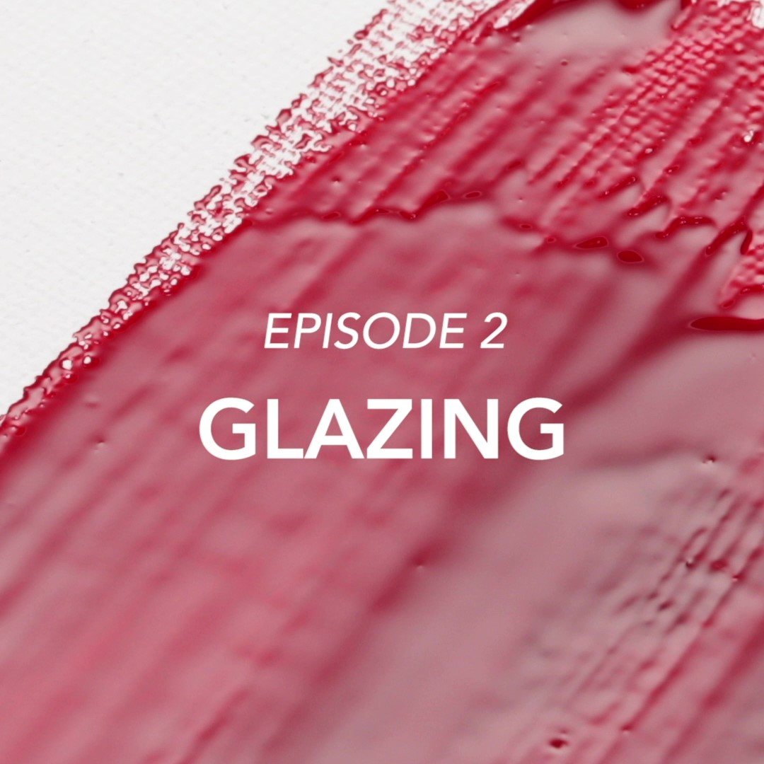 Glazing technique, red oil paint