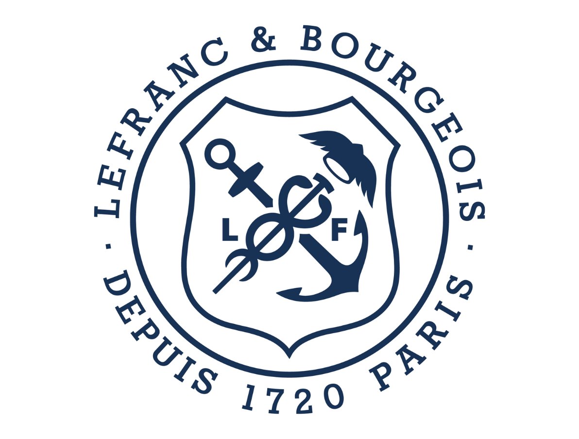 lefranc bourgeois logo - white blue